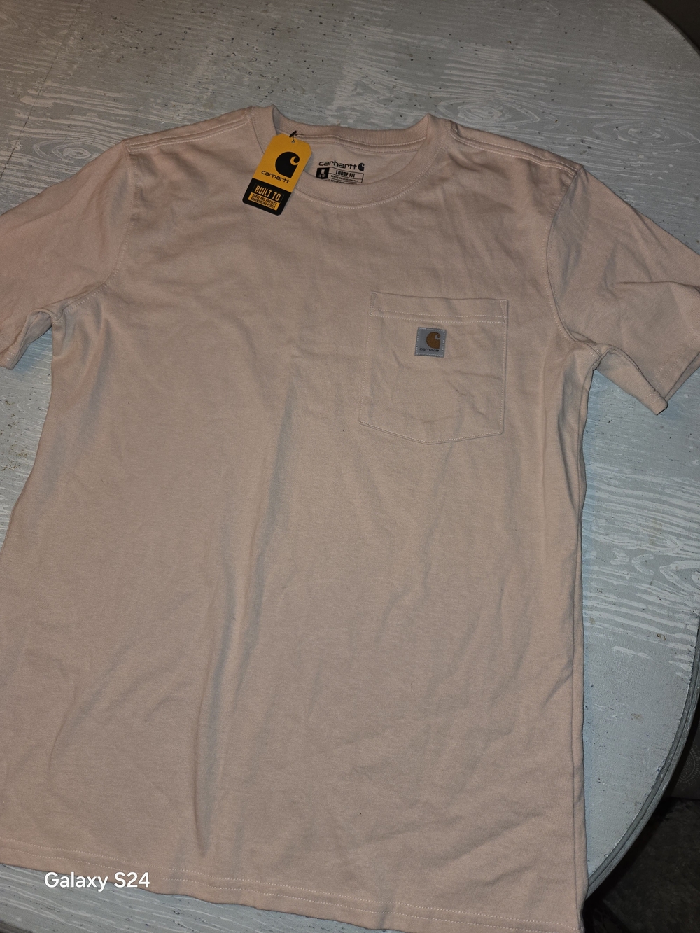 Carhartt Short Sleeve Pocket Tee Womens M New Loose Fit